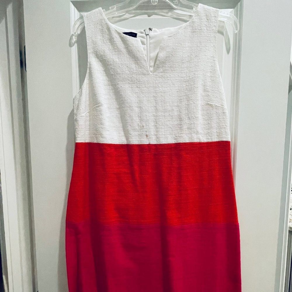 Talbots colorblock shift dress